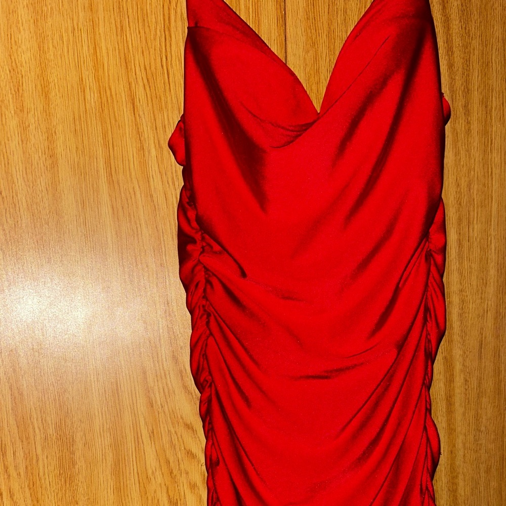 B Darlin Strapless Red Dress